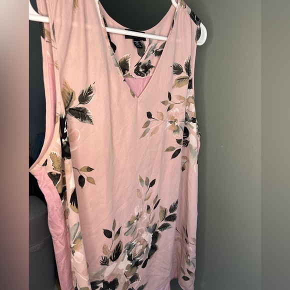 tank top blouse tunic- floral size XXL - Picture 1 of 7